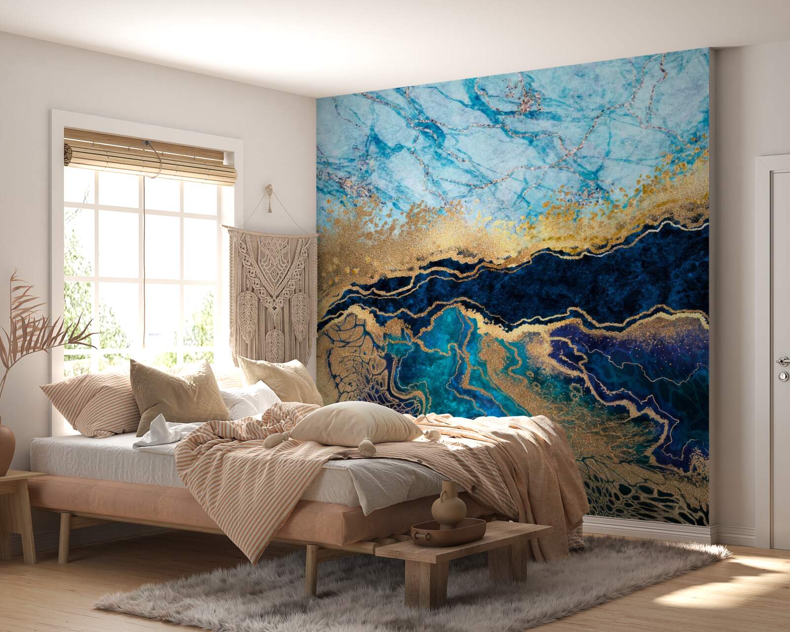 Fototapeta tło z marmurowymi wzorami w jasnych kolorach