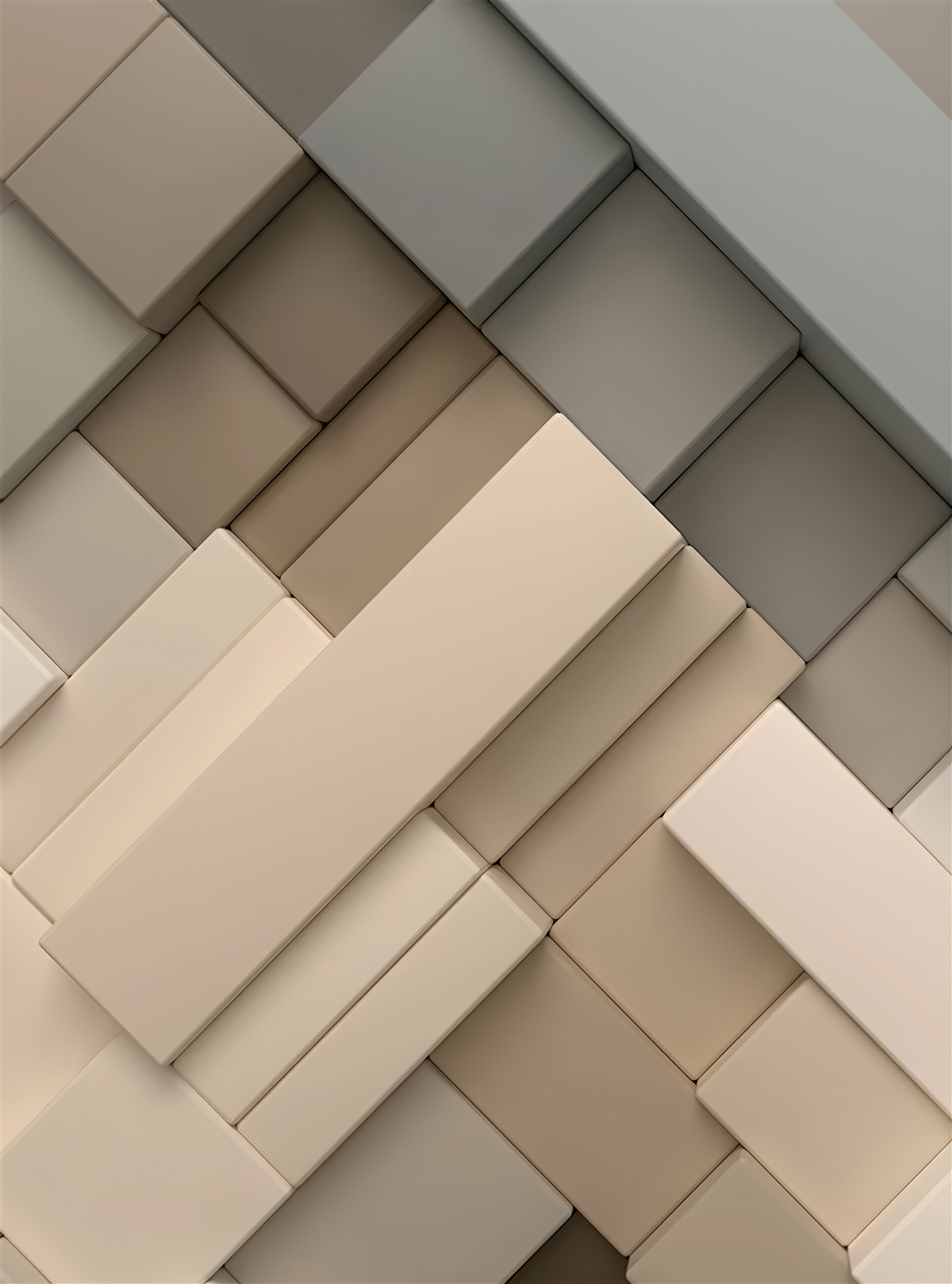 Fototapeta lekkie geometryczne kształty z objętością