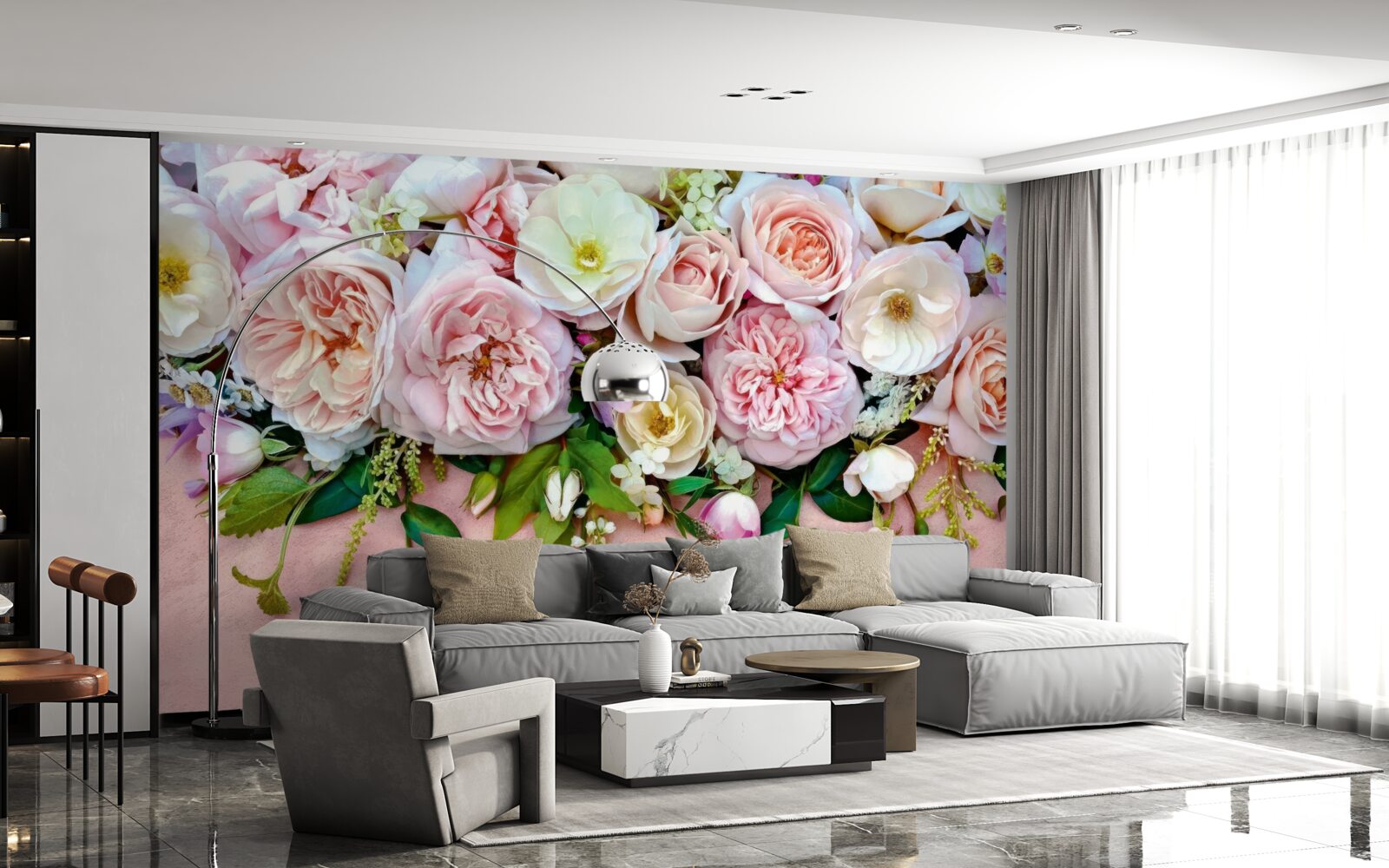 Fototapeta lekkie i delikatne róże