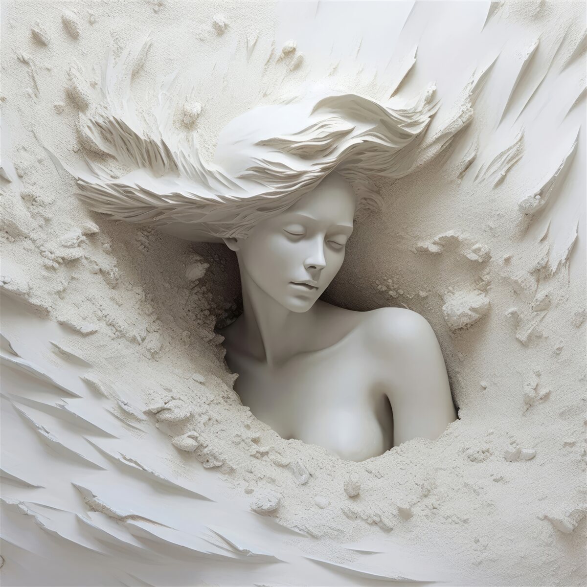 Fototapeta młoda dama ze swobodnie opadającymi lokami