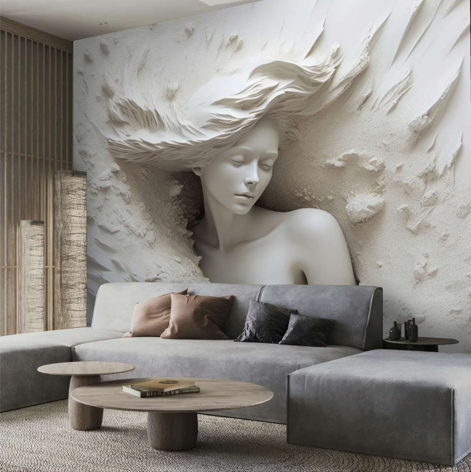 Fototapeta młoda dama ze swobodnie opadającymi lokami