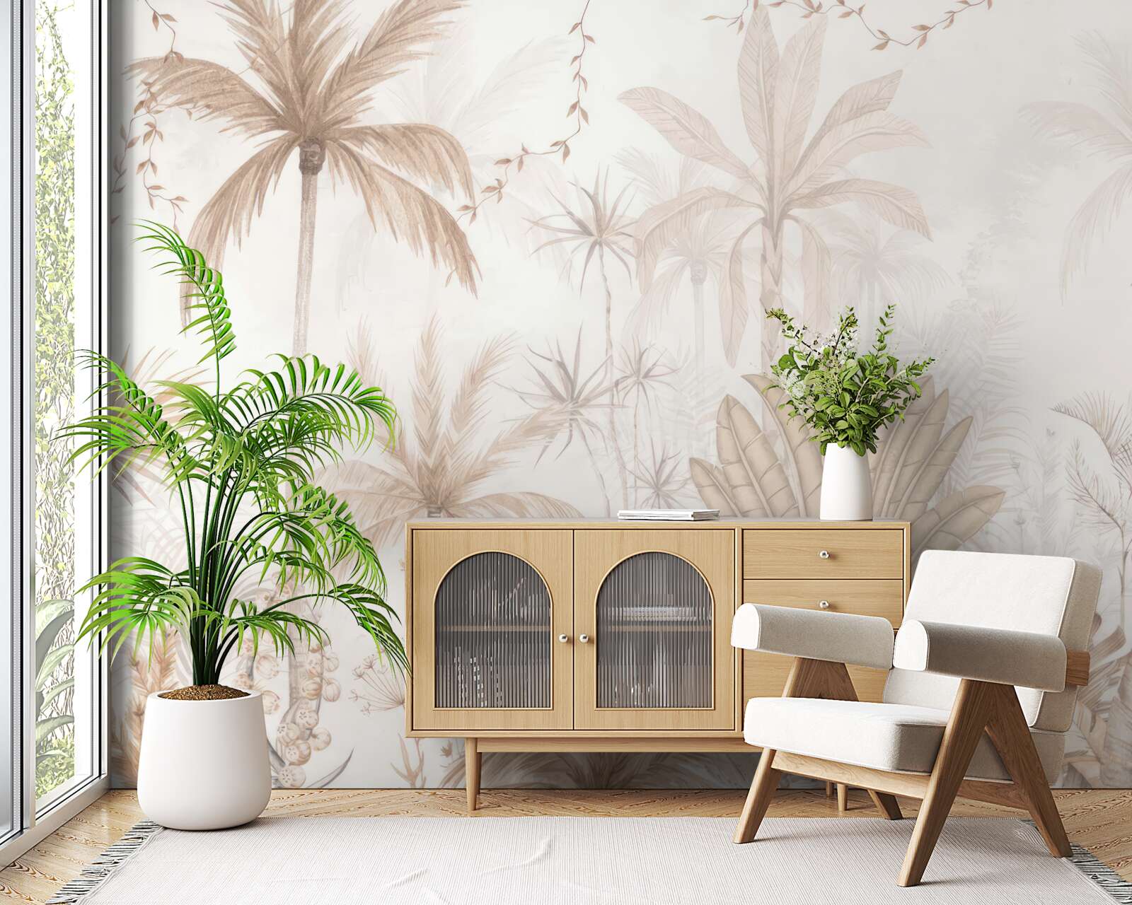 Fototapeta rośliny w odcieniach brązu