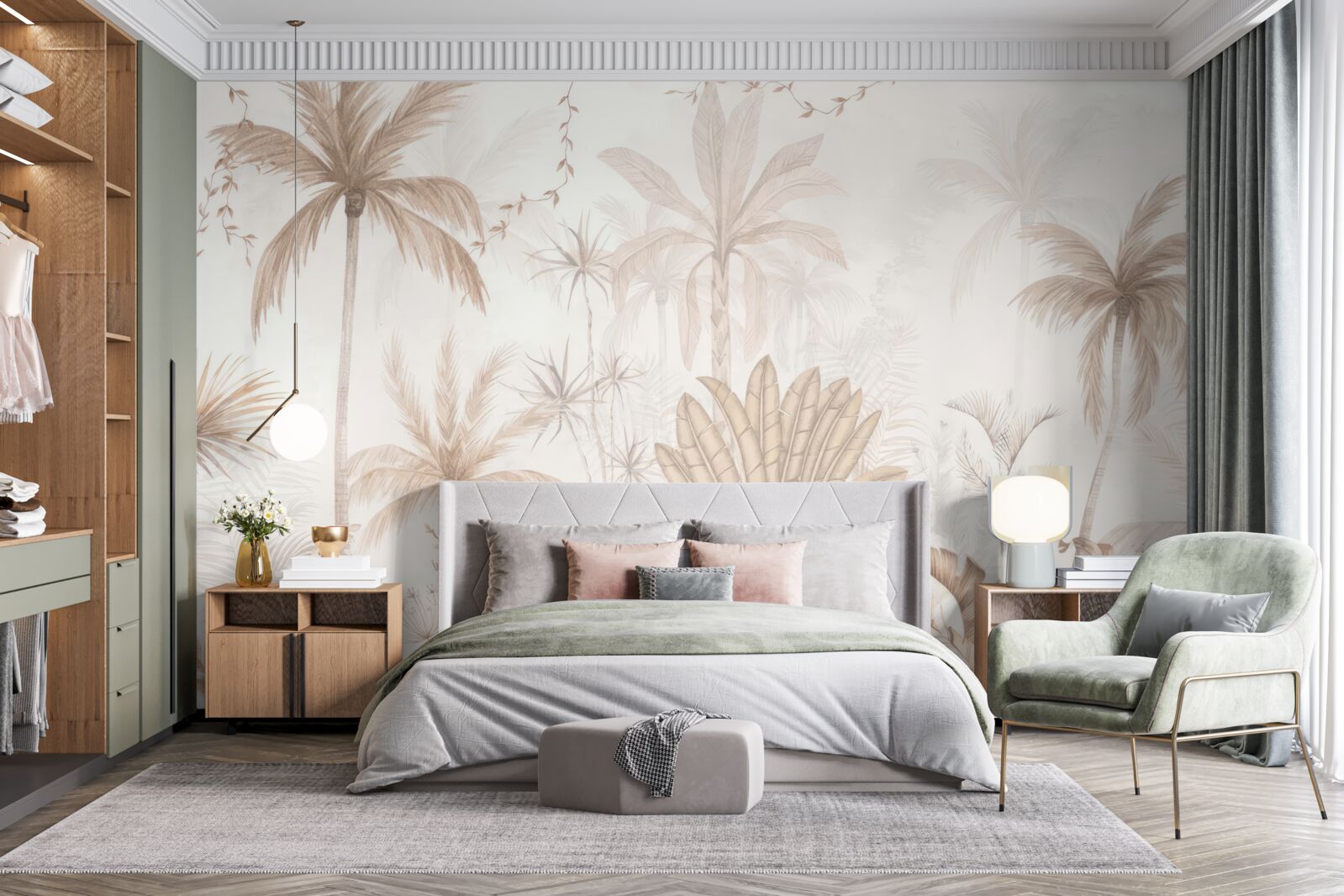 Fototapeta rośliny w odcieniach brązu