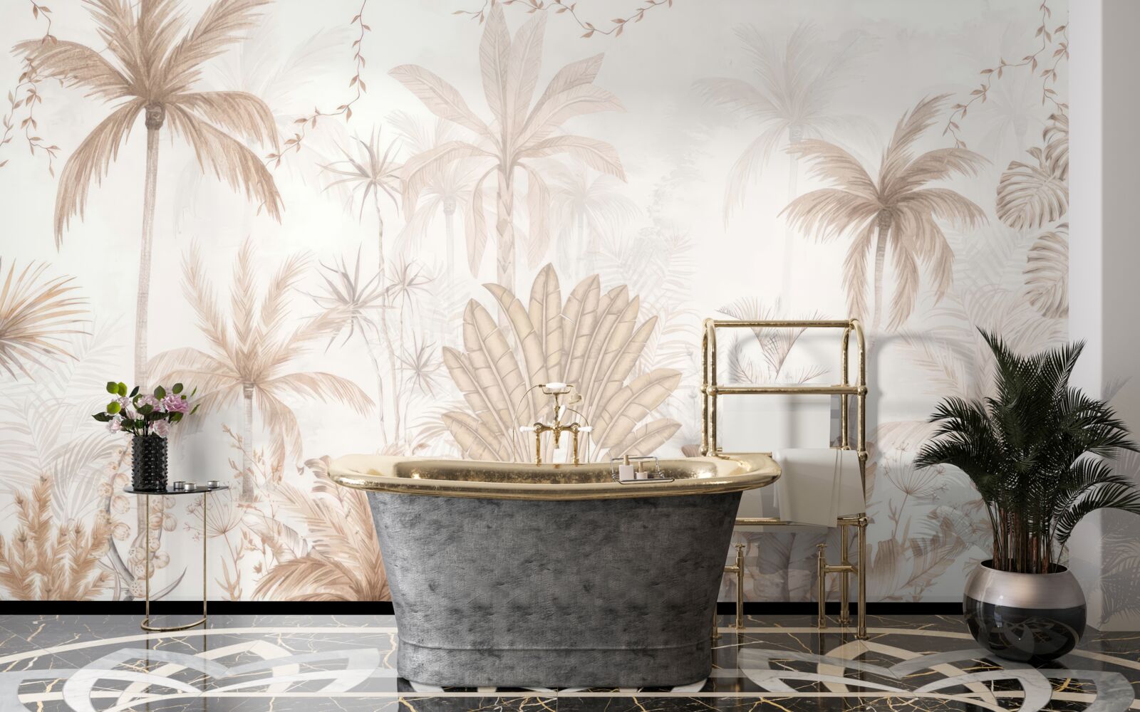 Fototapeta rośliny w odcieniach brązu