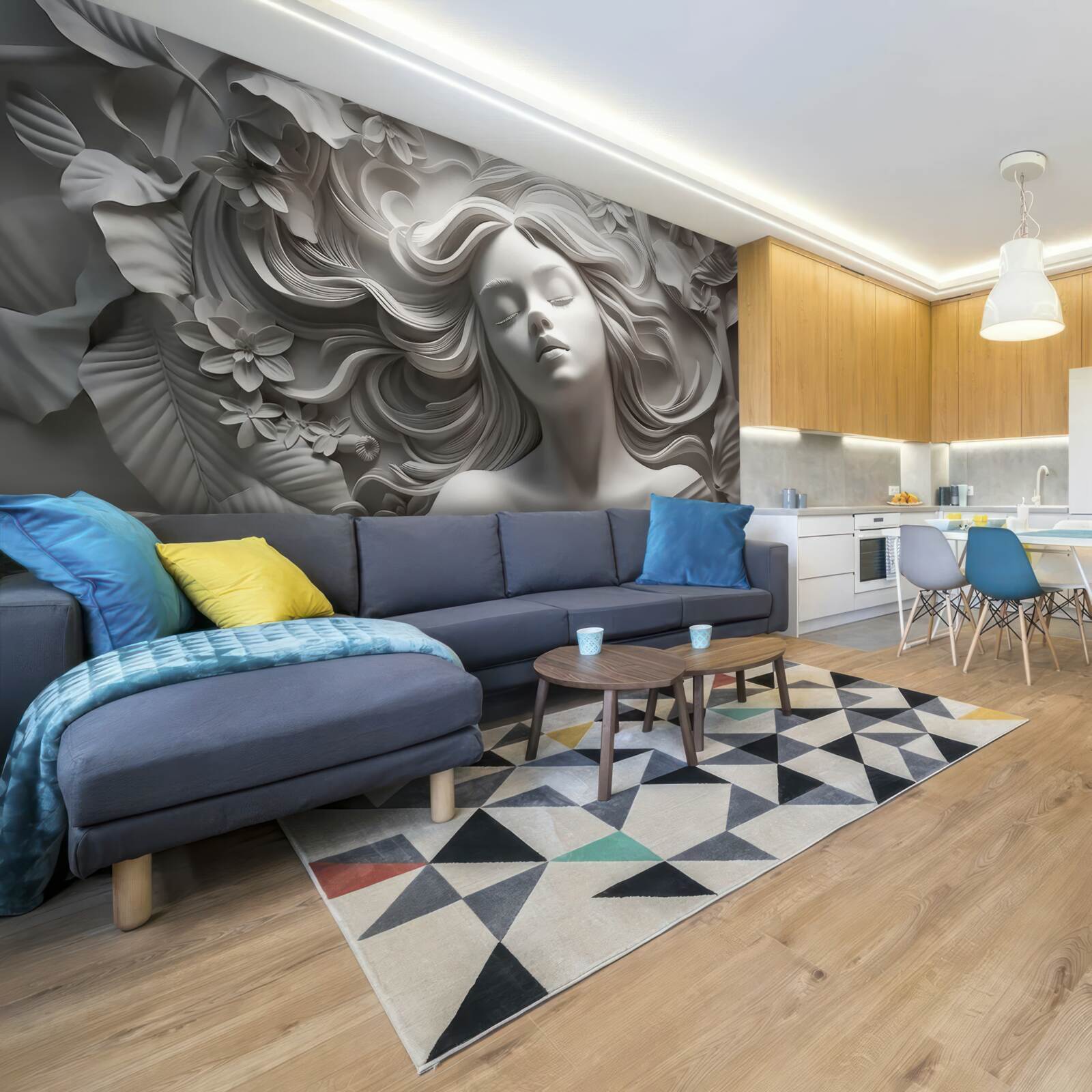 Fototapeta dziewczyna, której oczy są zamknięte