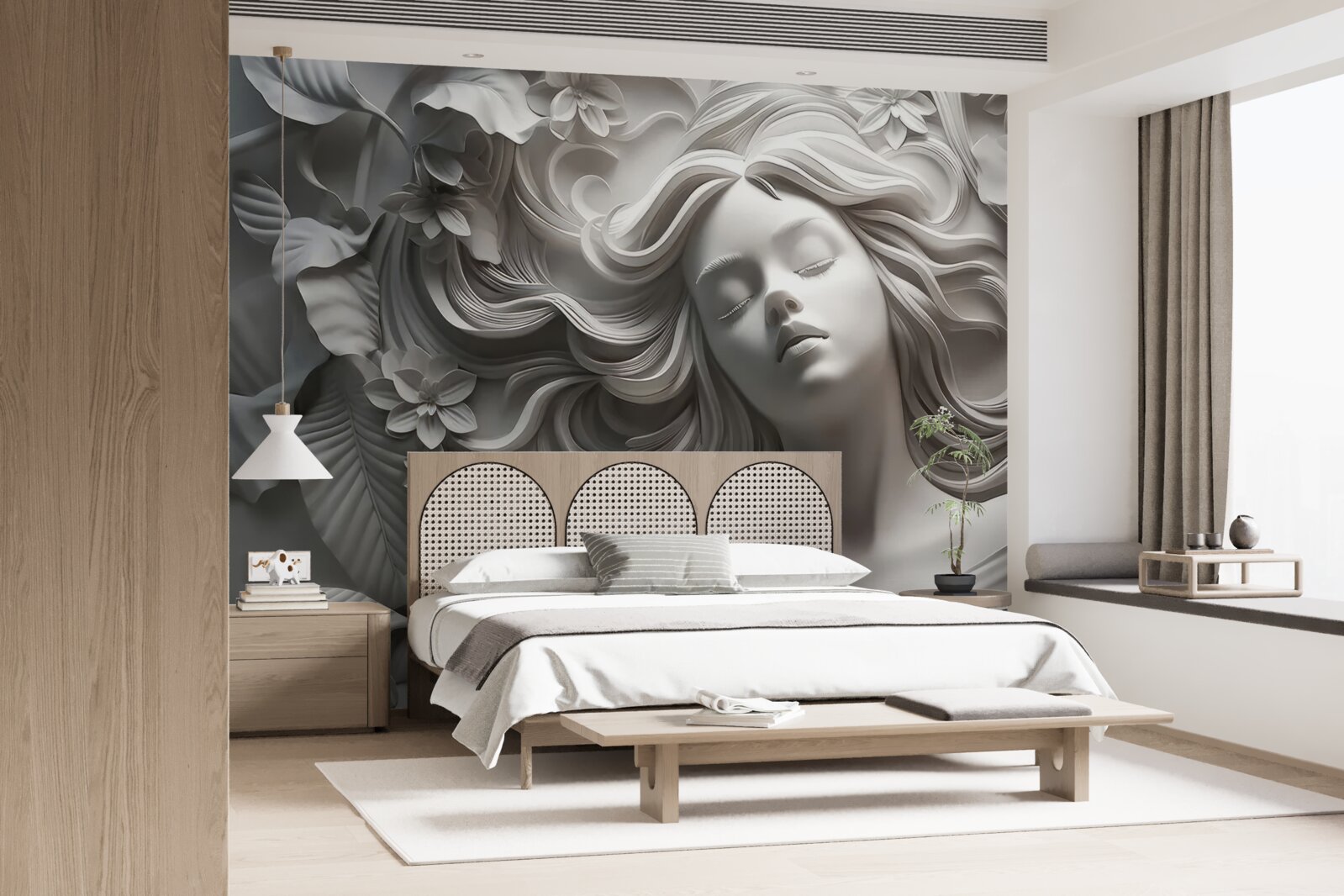 Fototapeta dziewczyna, której oczy są zamknięte