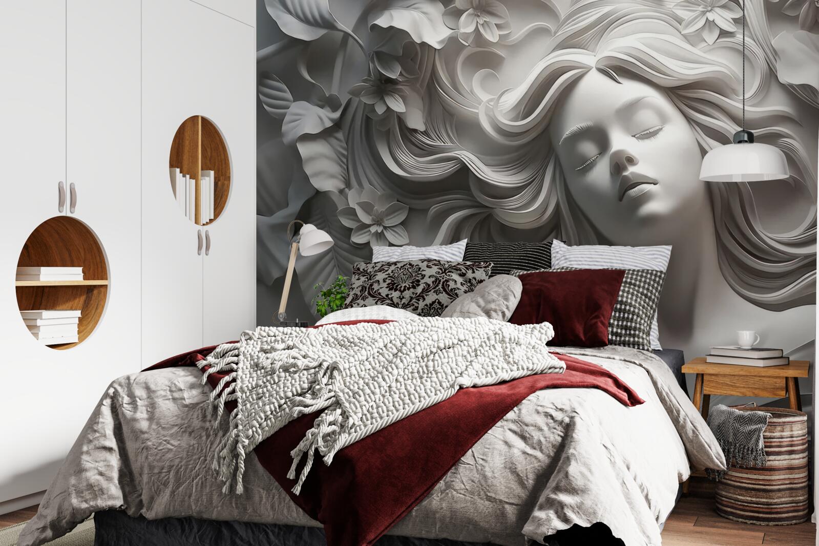 Fototapeta dziewczyna, której oczy są zamknięte