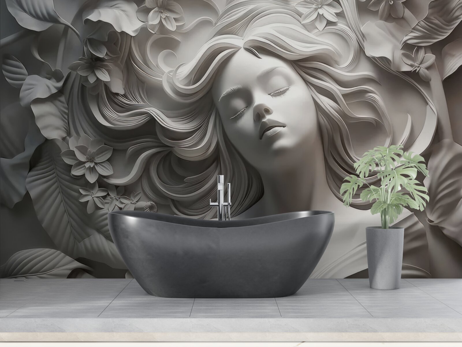 Fototapeta dziewczyna, której oczy są zamknięte