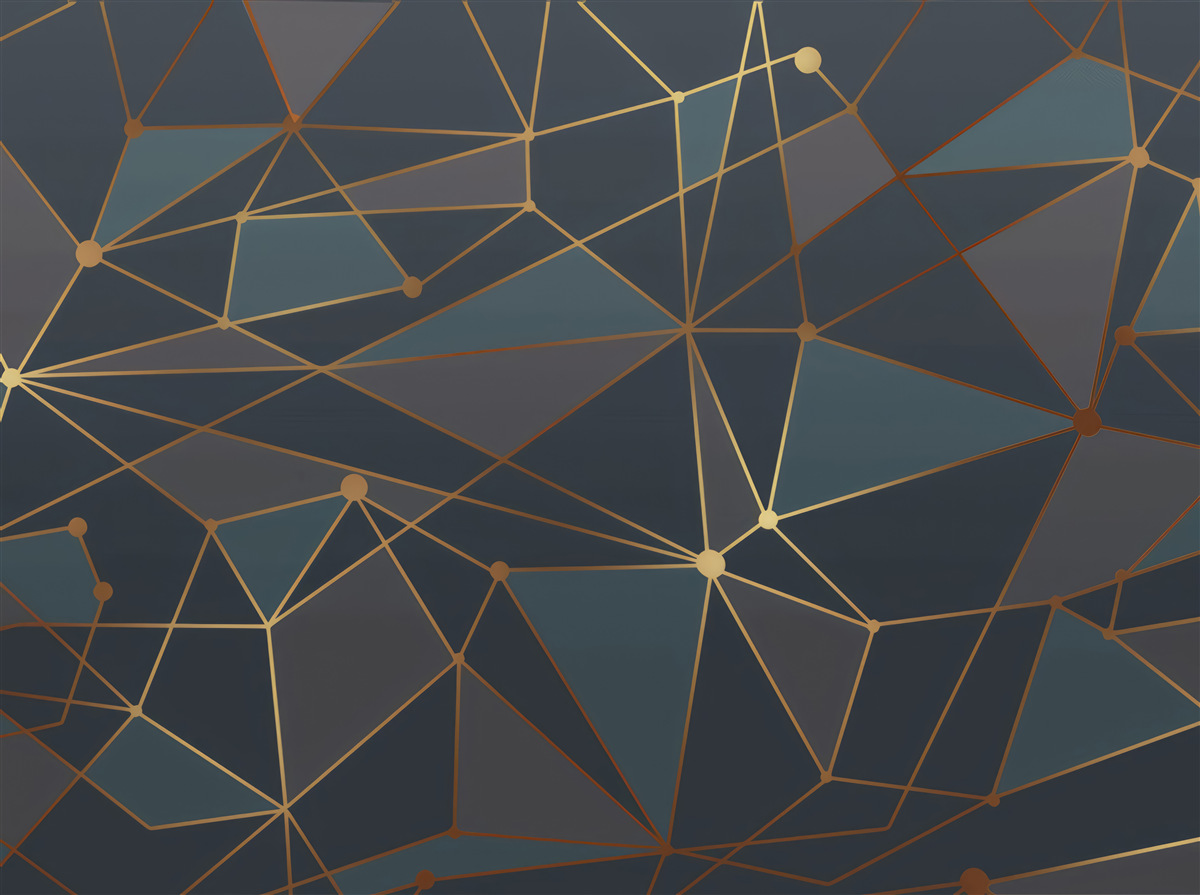 Fototapeta tło z geometrycznymi kształtami w ciemnych odcieniach