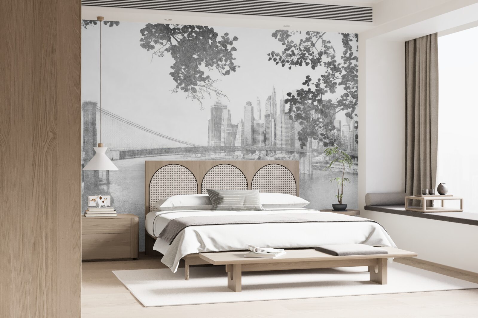 Fototapeta czarno-biały nowy jork