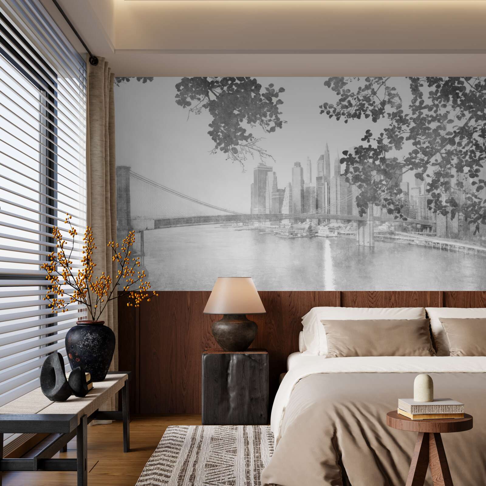 Fototapeta czarno-biały nowy jork