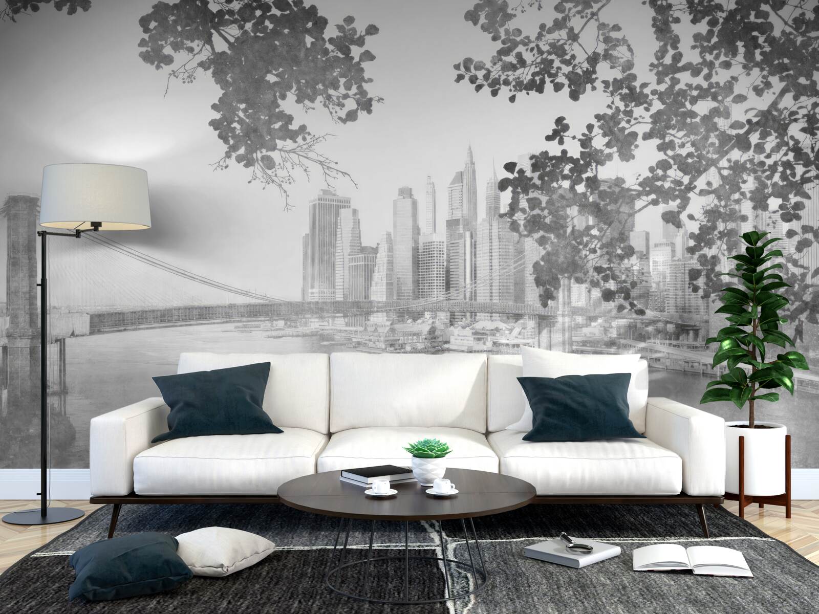 Fototapeta czarno-biały nowy jork