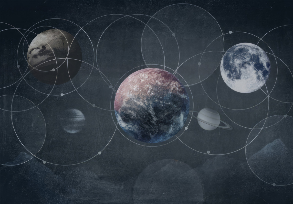 Fototapeta planety wchodzące w skład układu słonecznego