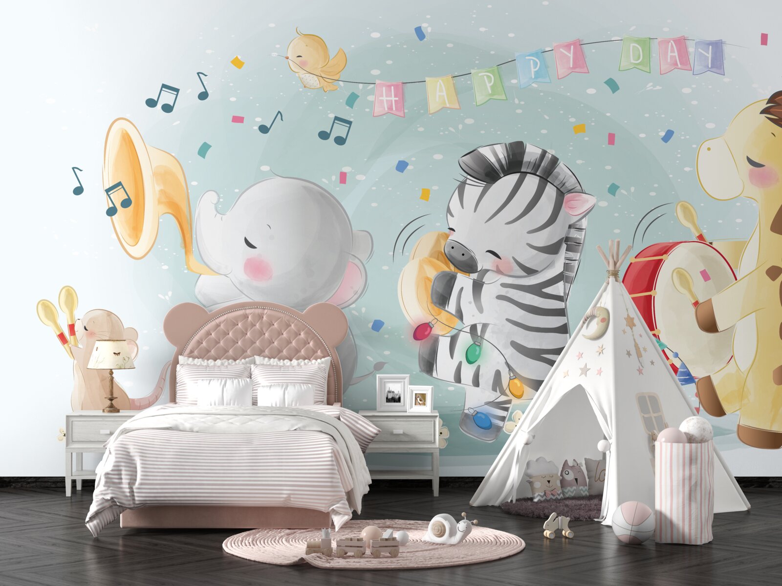 Fototapeta grupa młodych wykonawców