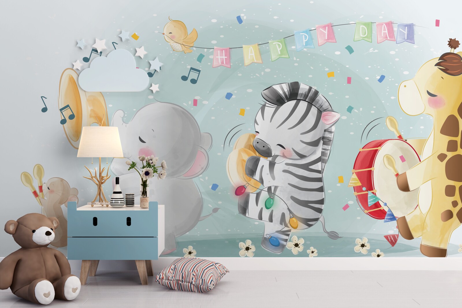 Fototapeta grupa młodych wykonawców