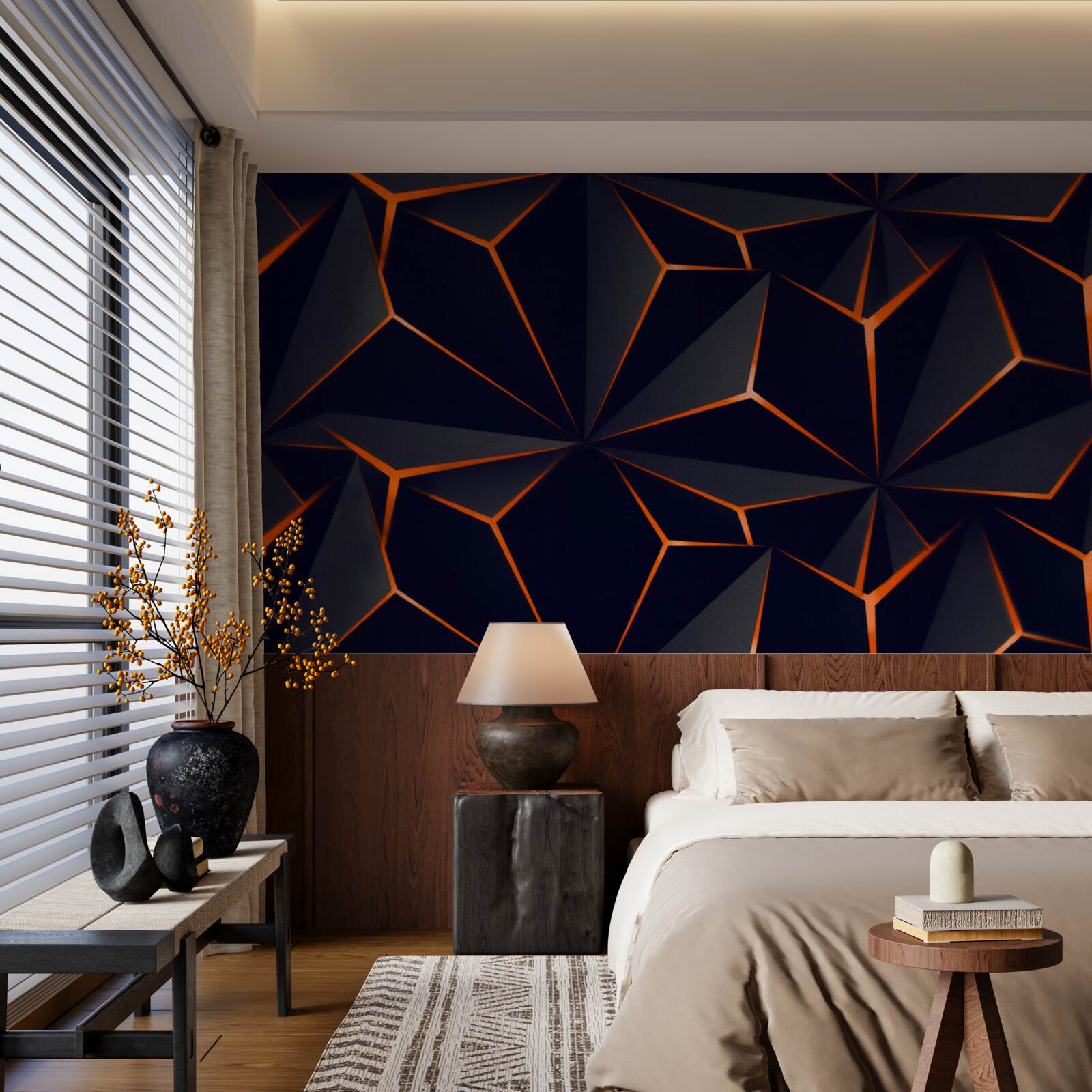 Fototapeta piramidy są czarne z czerwonymi krawędziami