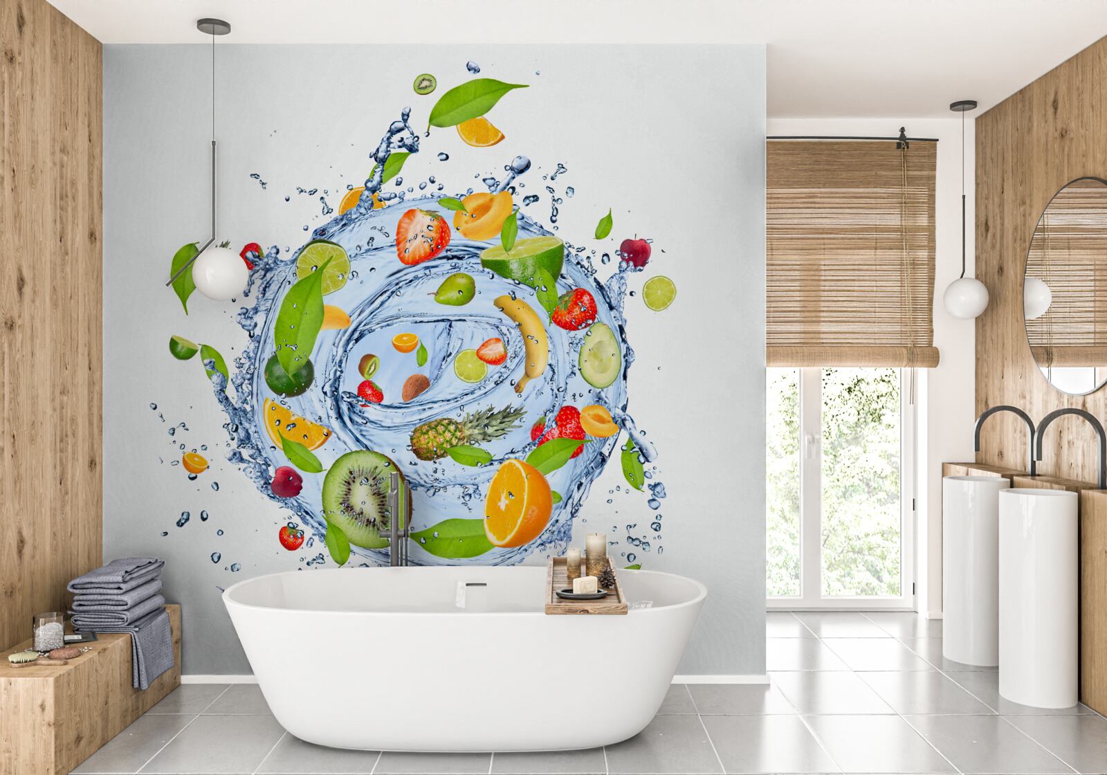 Fototapeta mieszanka świeżych owoców