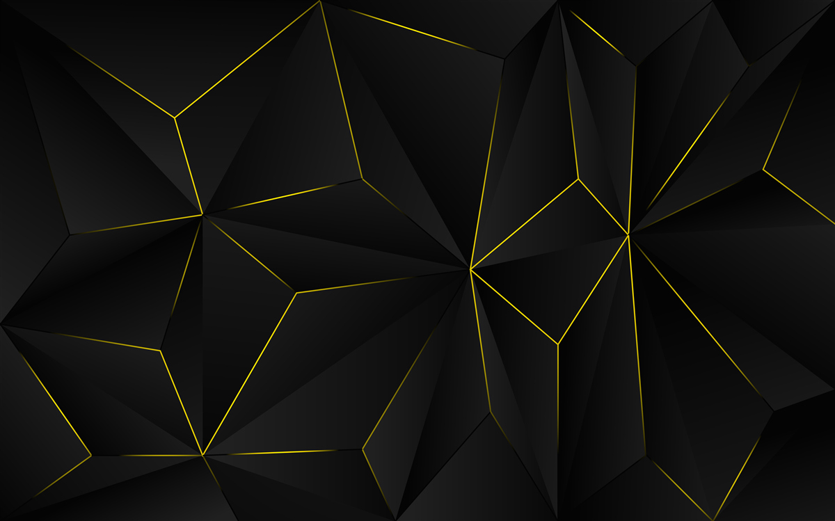 Fototapeta ciemne tło ze złotymi krawędziami kształtów