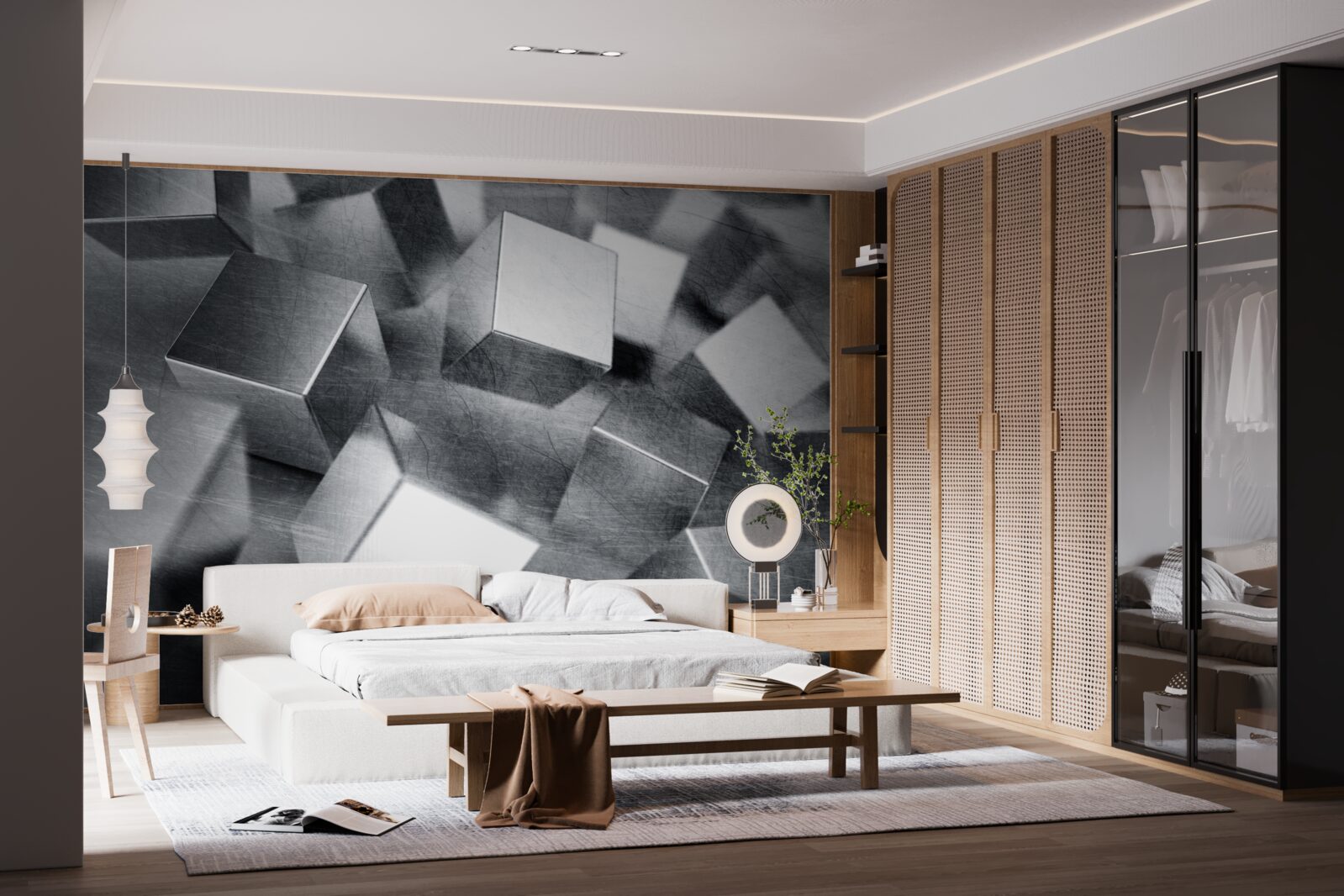 Fototapeta kostki wykonane ze stali