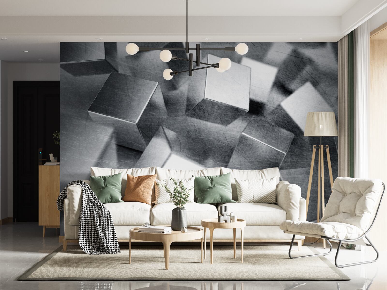 Fototapeta kostki wykonane ze stali