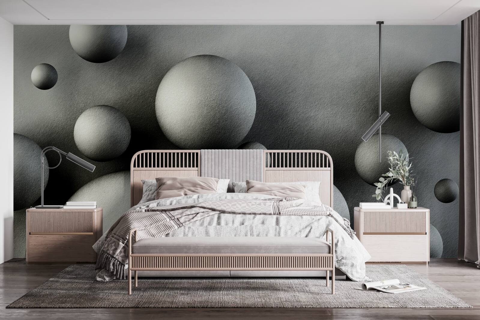 Fototapeta lewitujące gęste kule