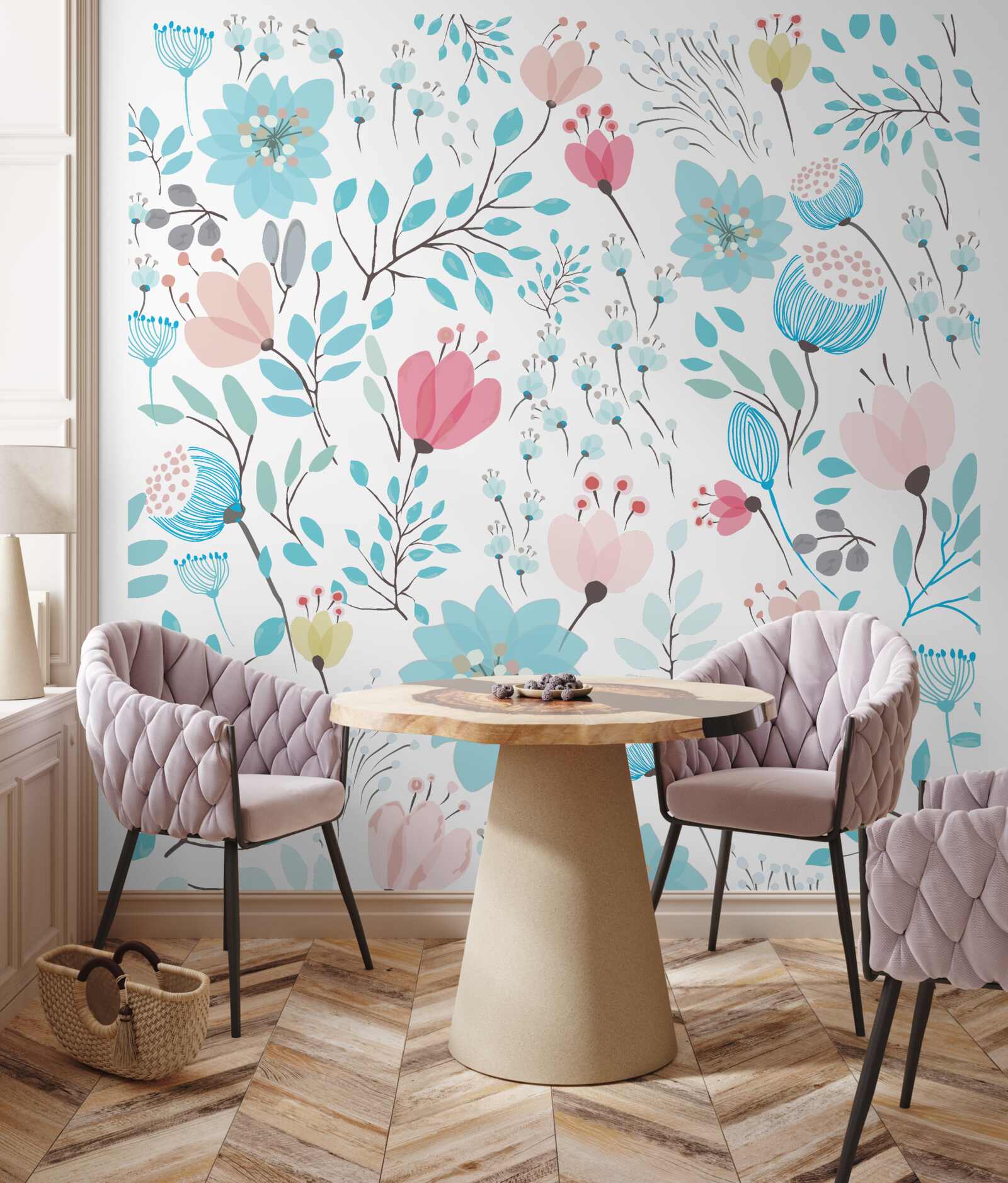 Fototapeta połączenie bogatych niebieskich kolorów