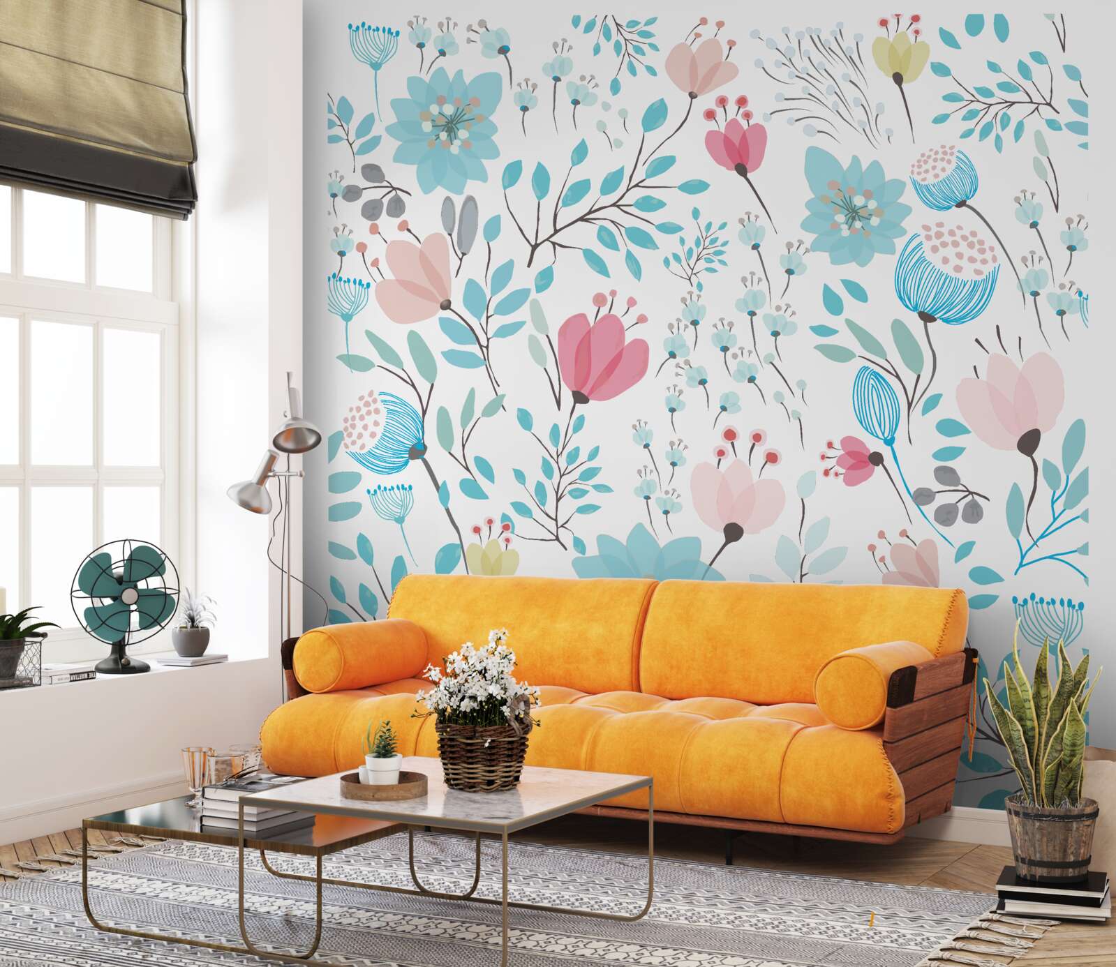 Fototapeta połączenie bogatych niebieskich kolorów