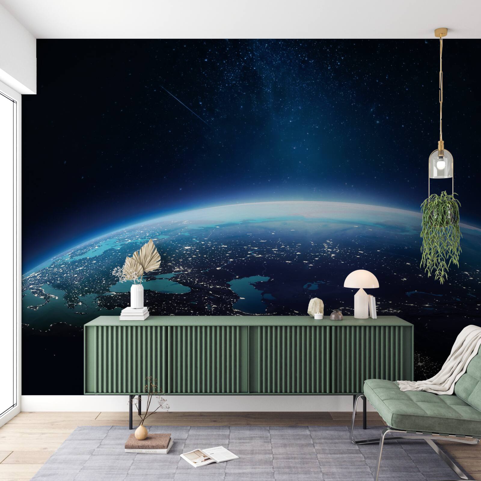 Fototapeta nocna powierzchnia ziemi