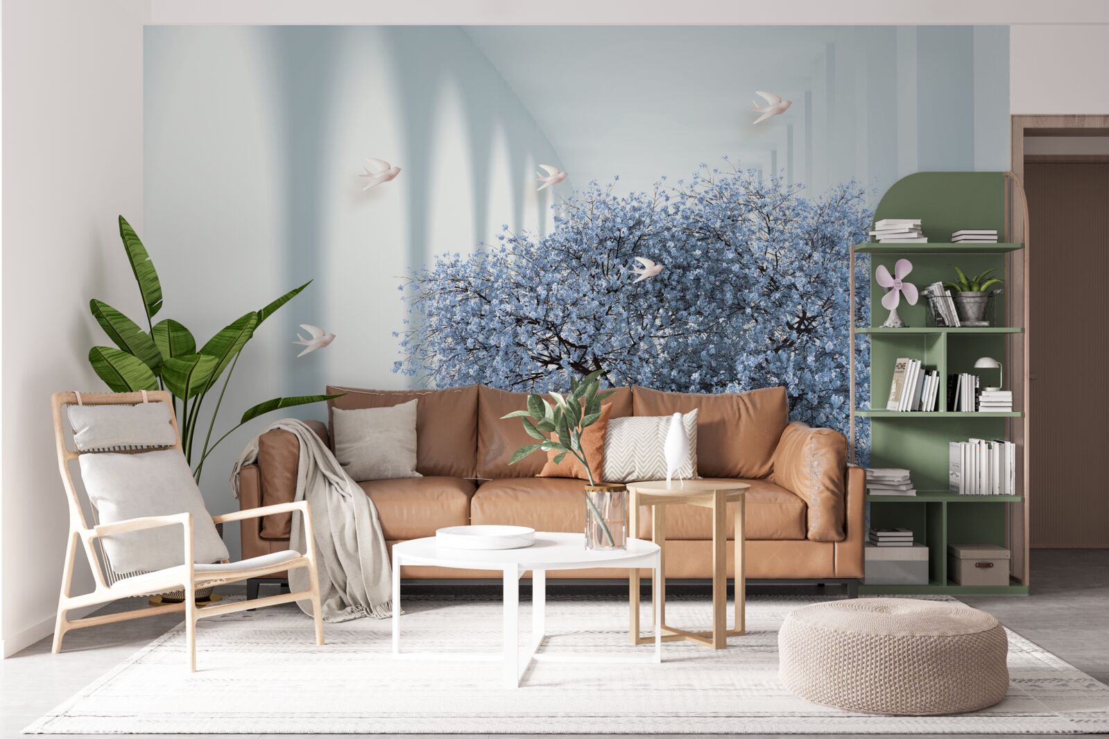 Fototapeta drzewo w kwitnącym tunelu