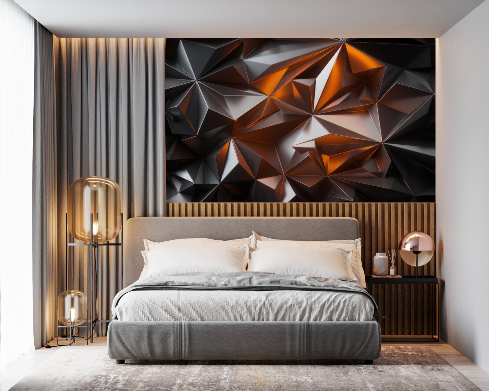 Fototapeta geometria yantry na ciemnym tle