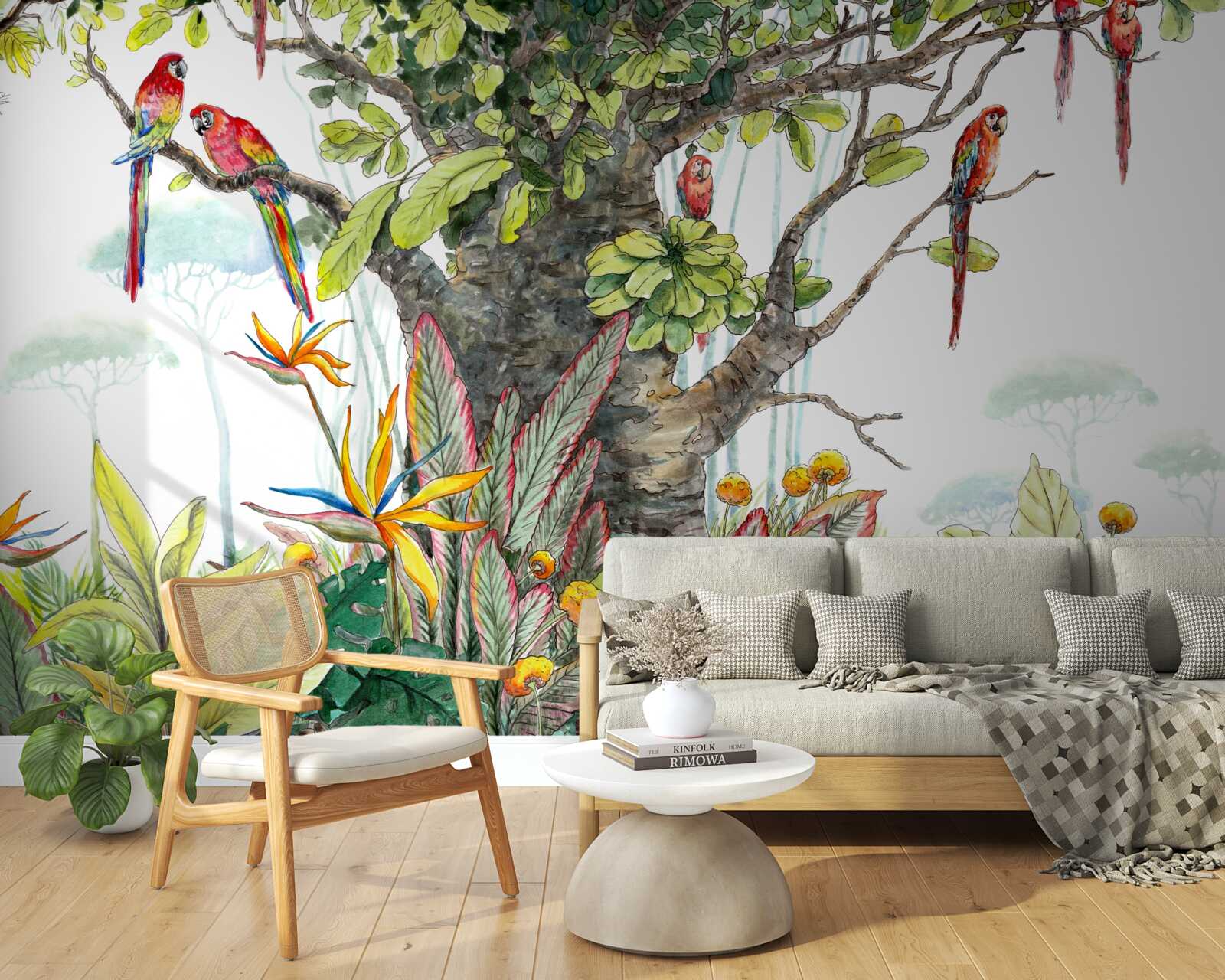 Fototapeta starożytne drzewo wśród zieleni