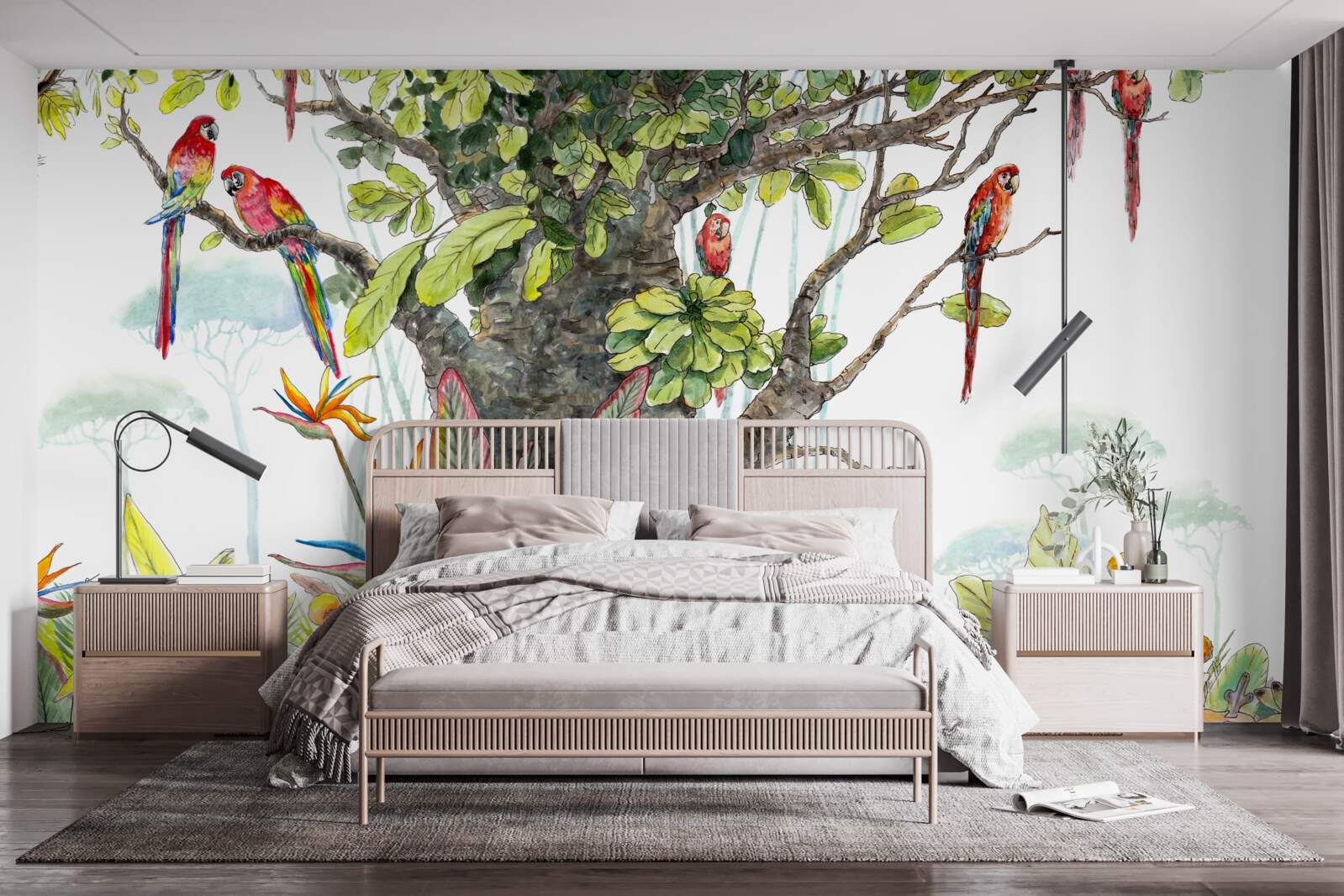 Fototapeta starożytne drzewo wśród zieleni