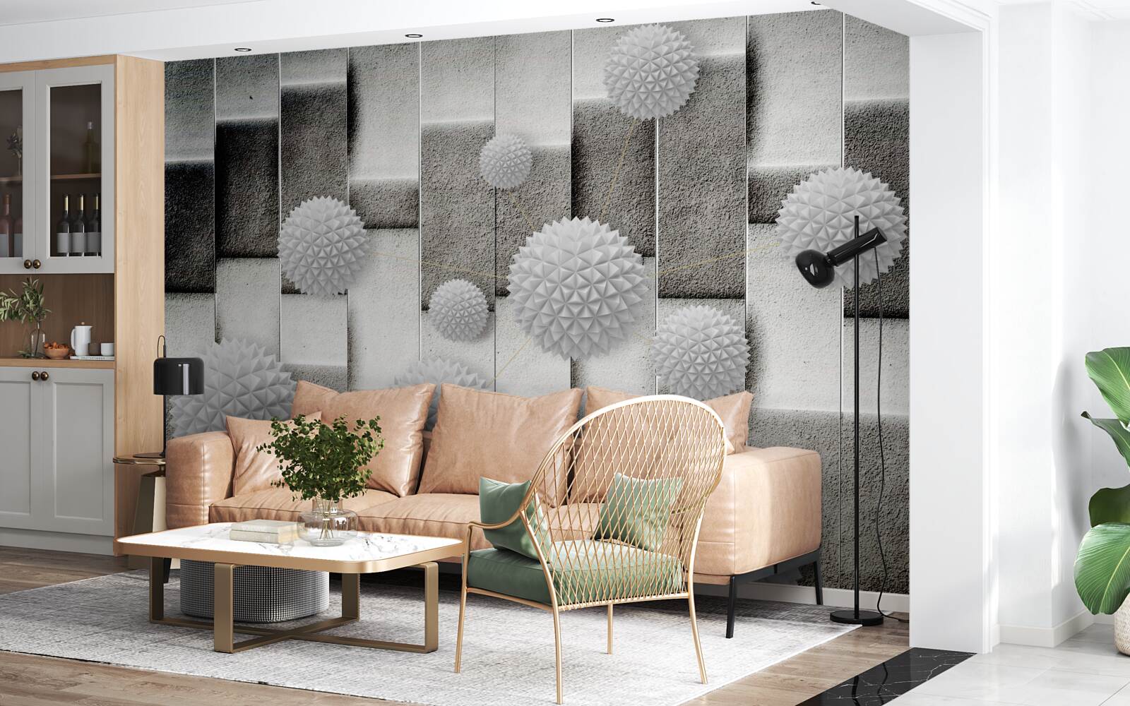 Fototapeta geometria i spiczaste kształty