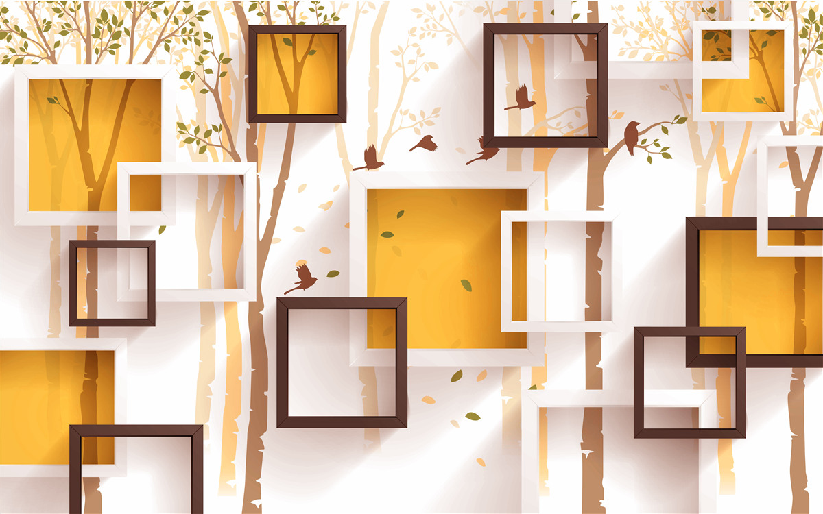 Fototapeta abstrakcja i geometryczne kształty jesieni