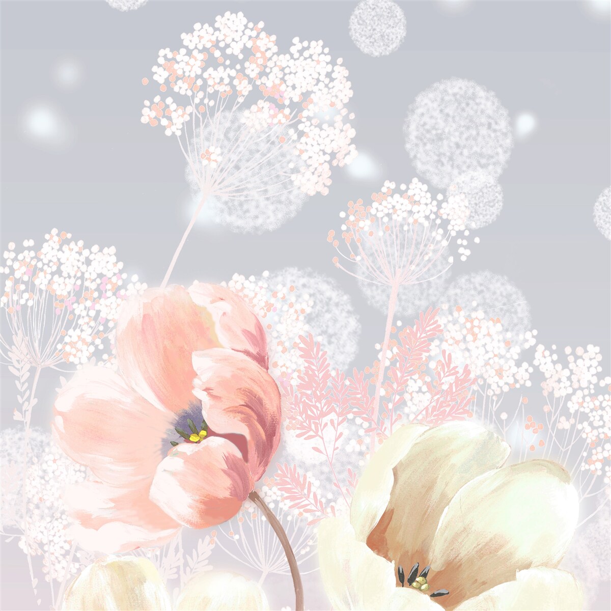 Fototapeta delikatne letnie kwiaty