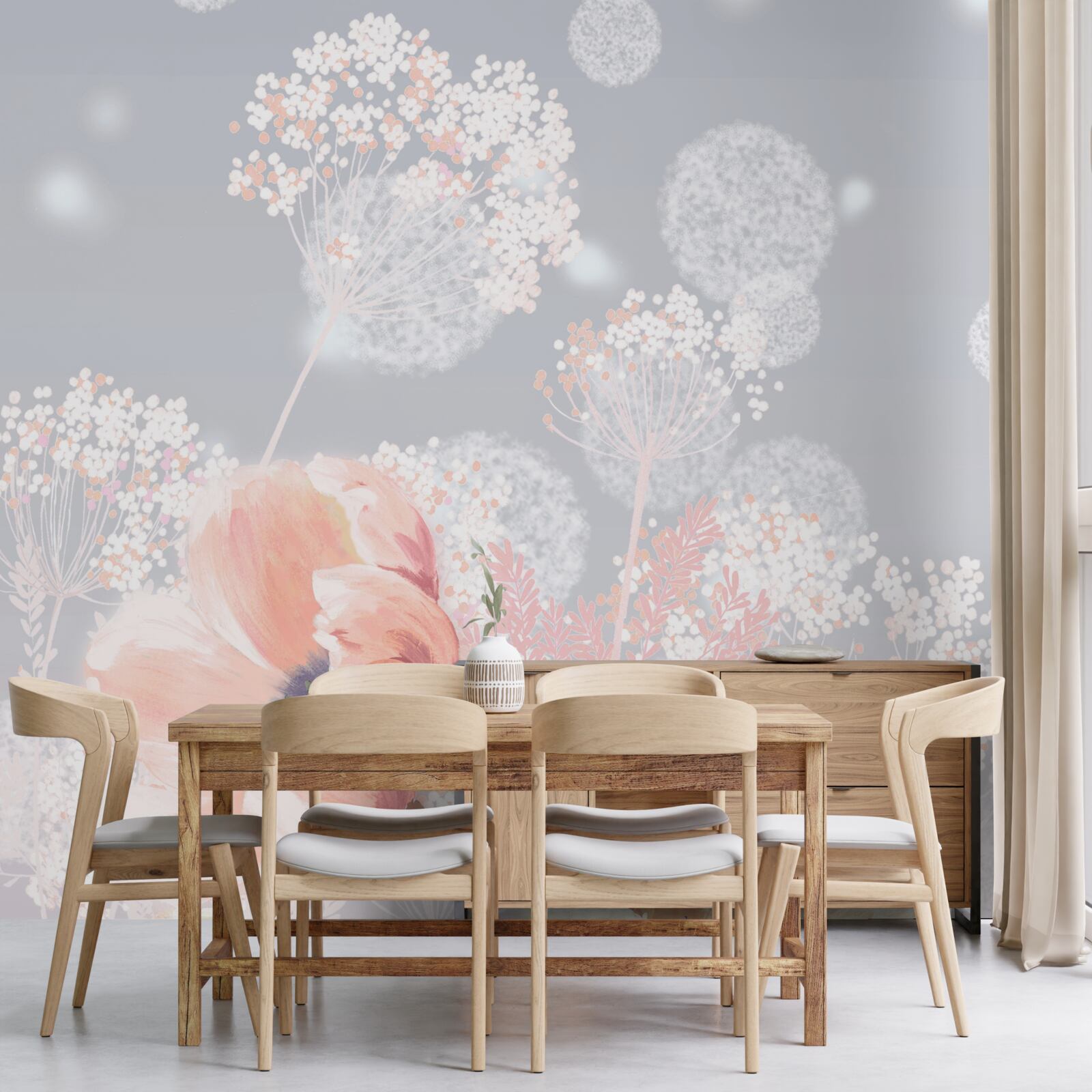 Fototapeta delikatne letnie kwiaty