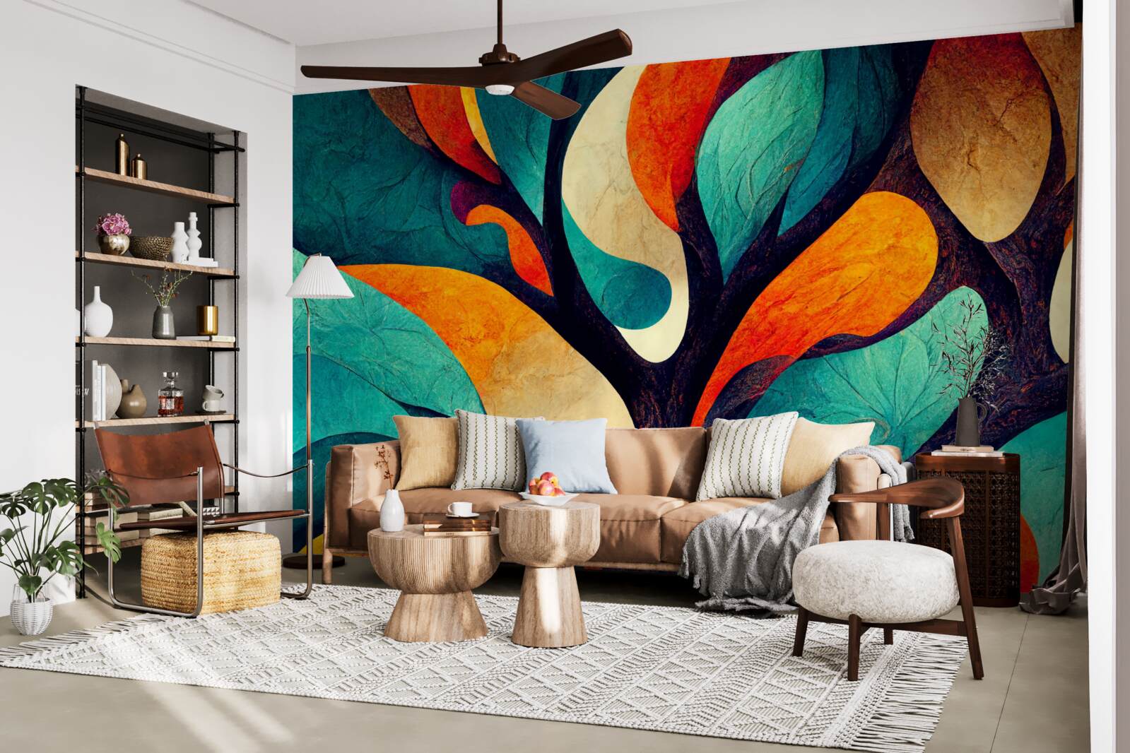 Fototapeta abstrakcja jesiennego drzewa na polu