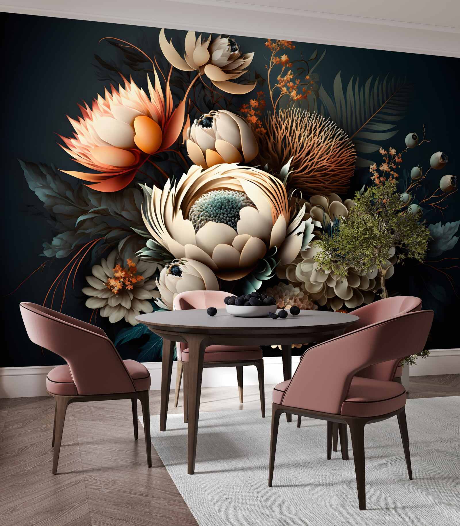 Fototapeta bukiet jesiennych kwiatów