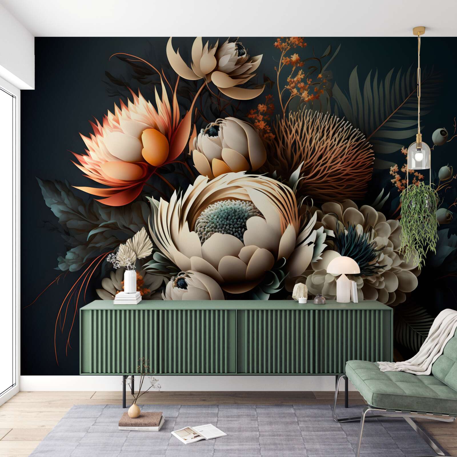 Fototapeta bukiet jesiennych kwiatów