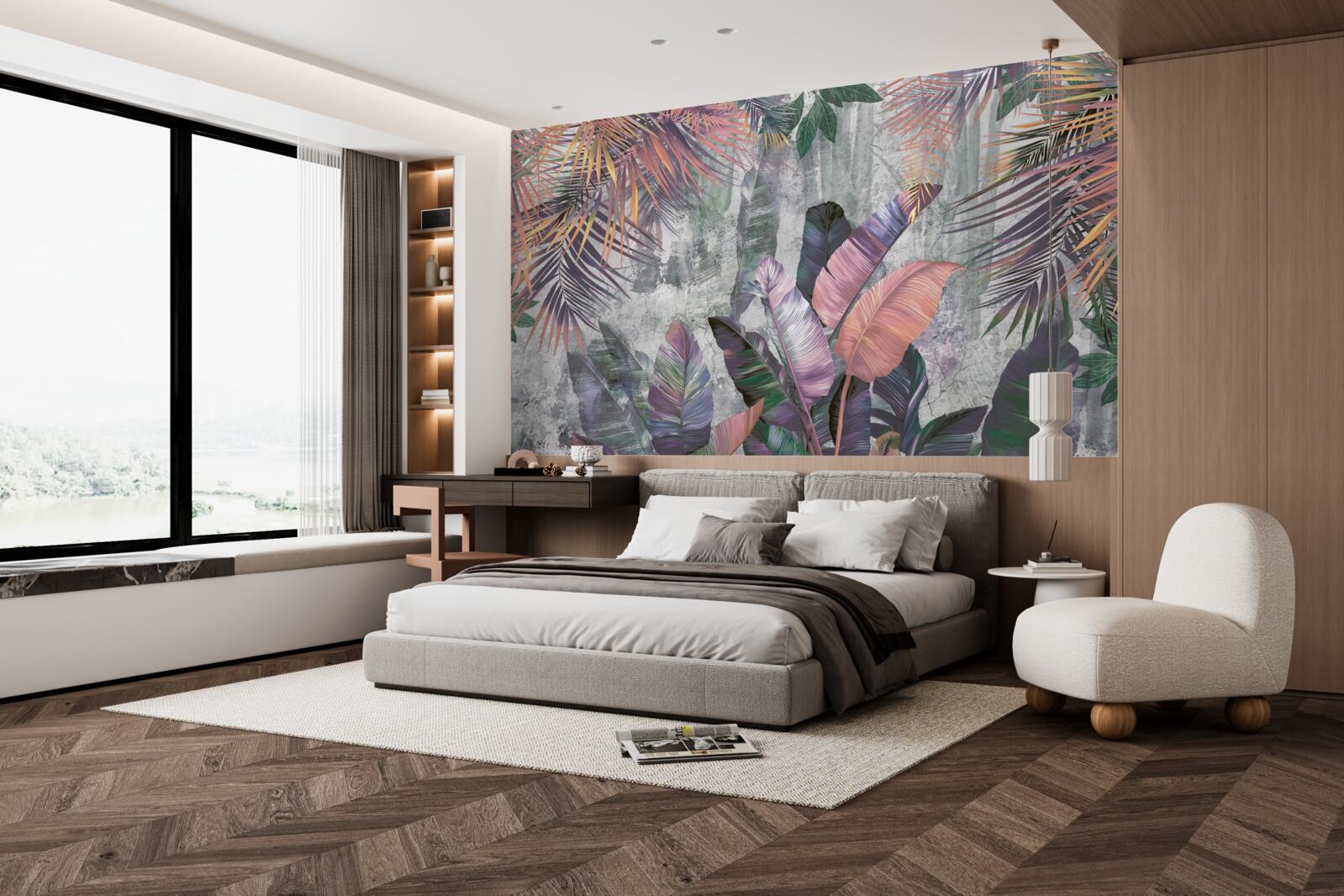 Fototapeta bujne tropiki podczas ulewy