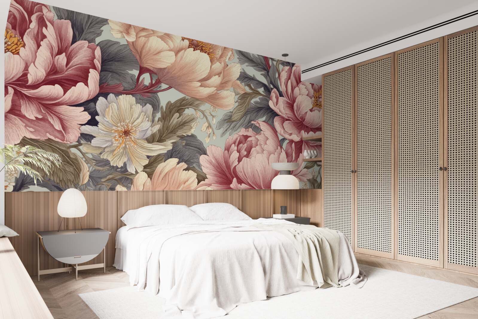 Fototapeta duże kwiaty w fazie pąków