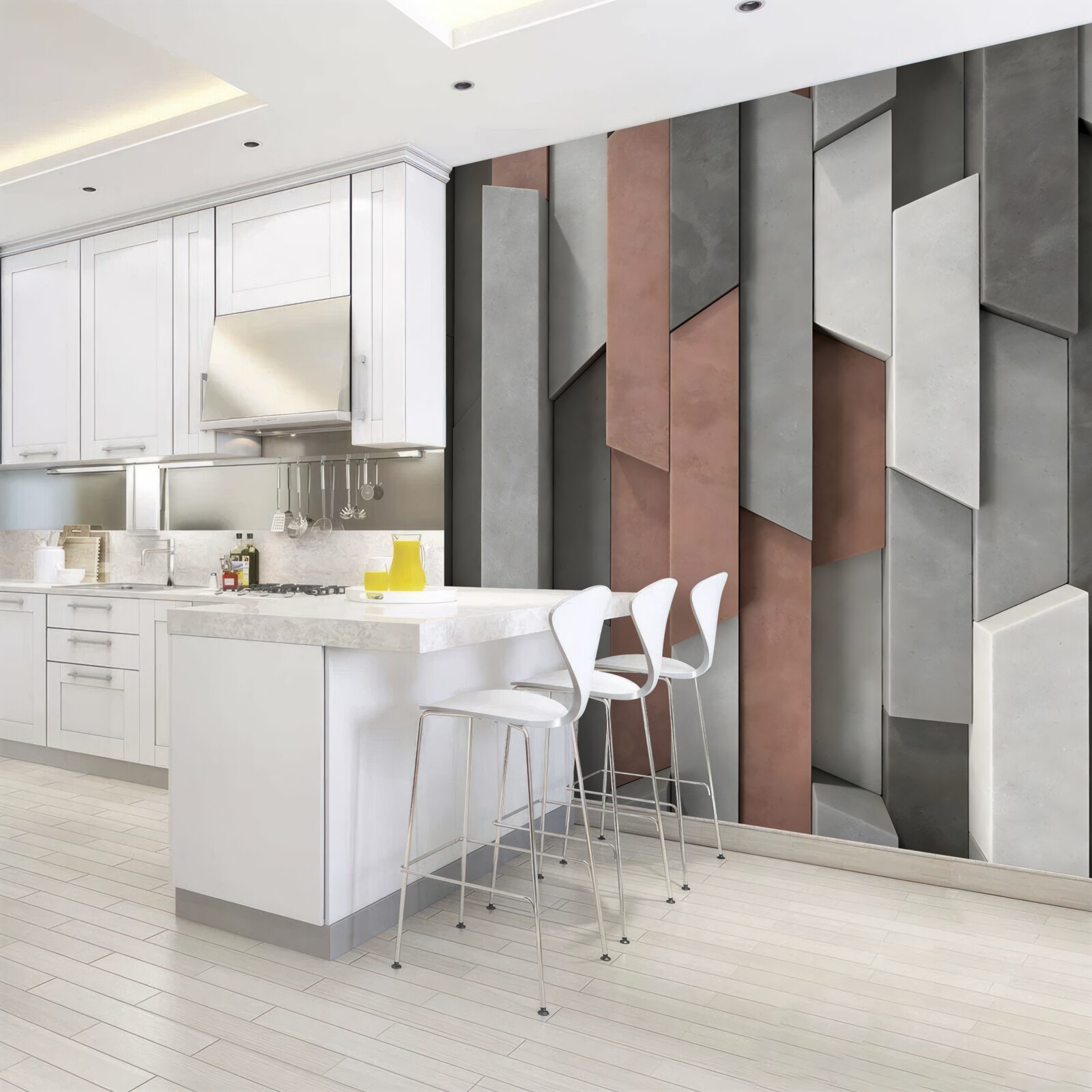 Fototapeta pionowe kształty z objętością