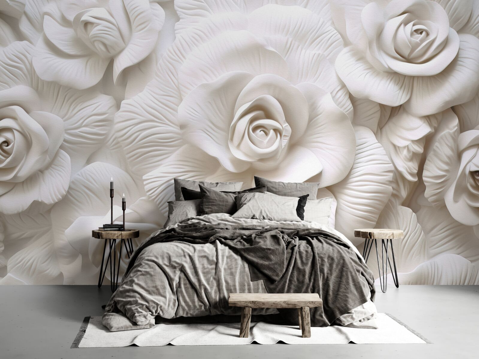 Fototapeta róże reliefowe są delikatne