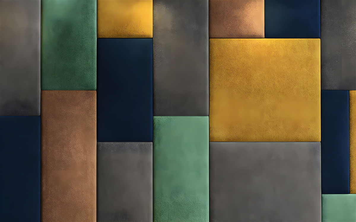 Fototapeta wielokolorowe trójkąty ułożone pionowo