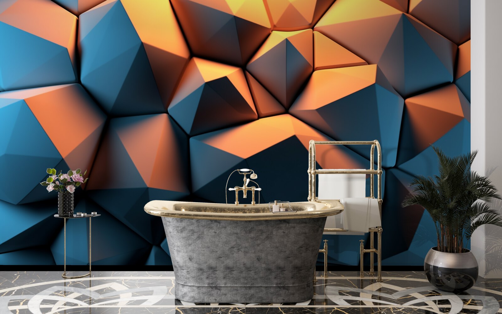 Fototapeta kształty geometryczne 3d