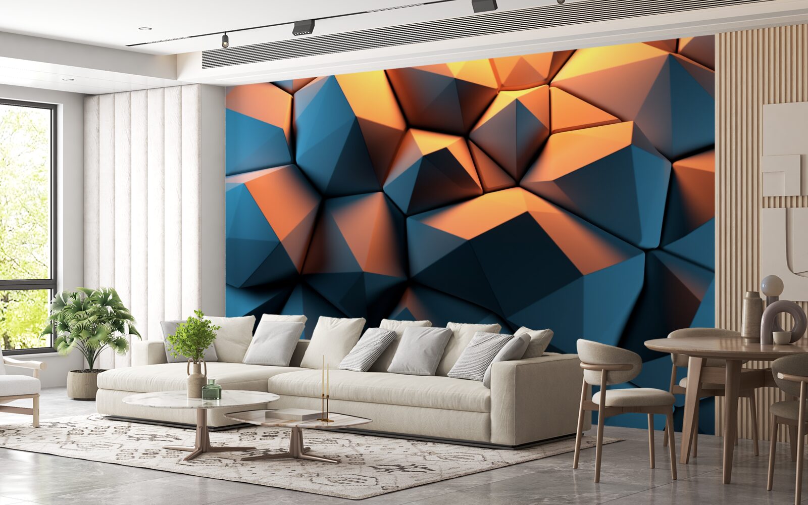 Fototapeta kształty geometryczne 3d