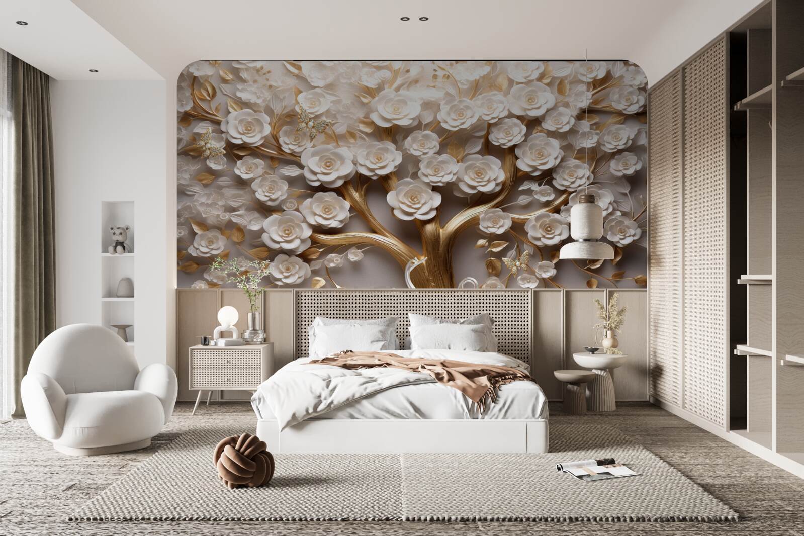 Fototapeta drzewo o gęstych i obfitych kwiatach