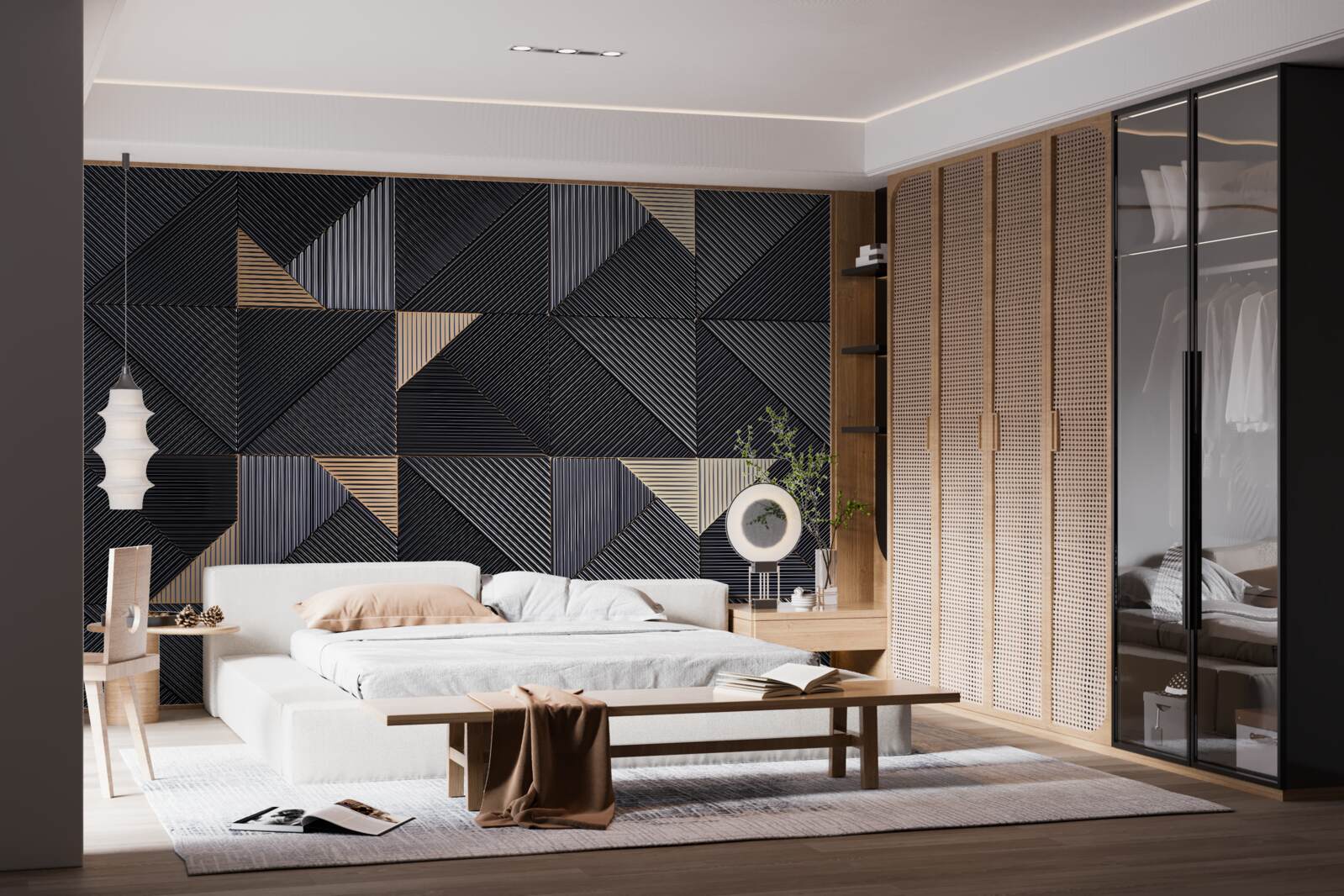 Fototapeta gładkie abstrakcje geometryczne