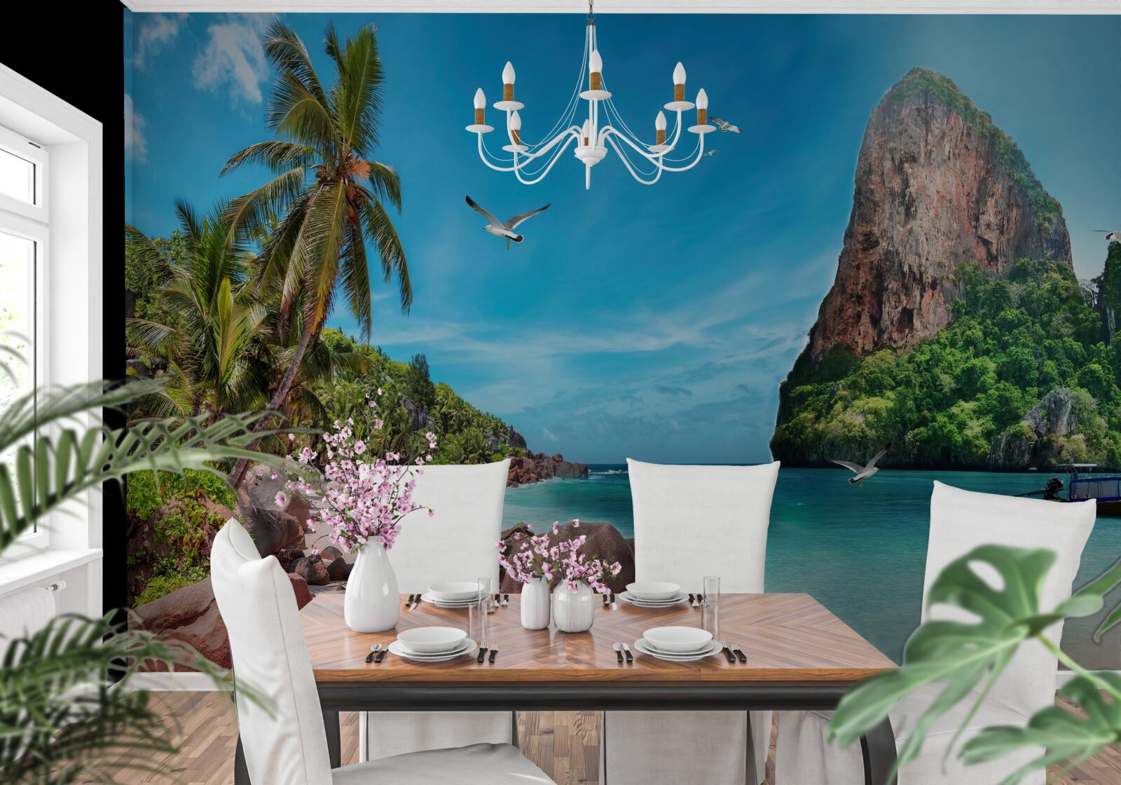 Fototapeta krajobraz z górami w tropikach