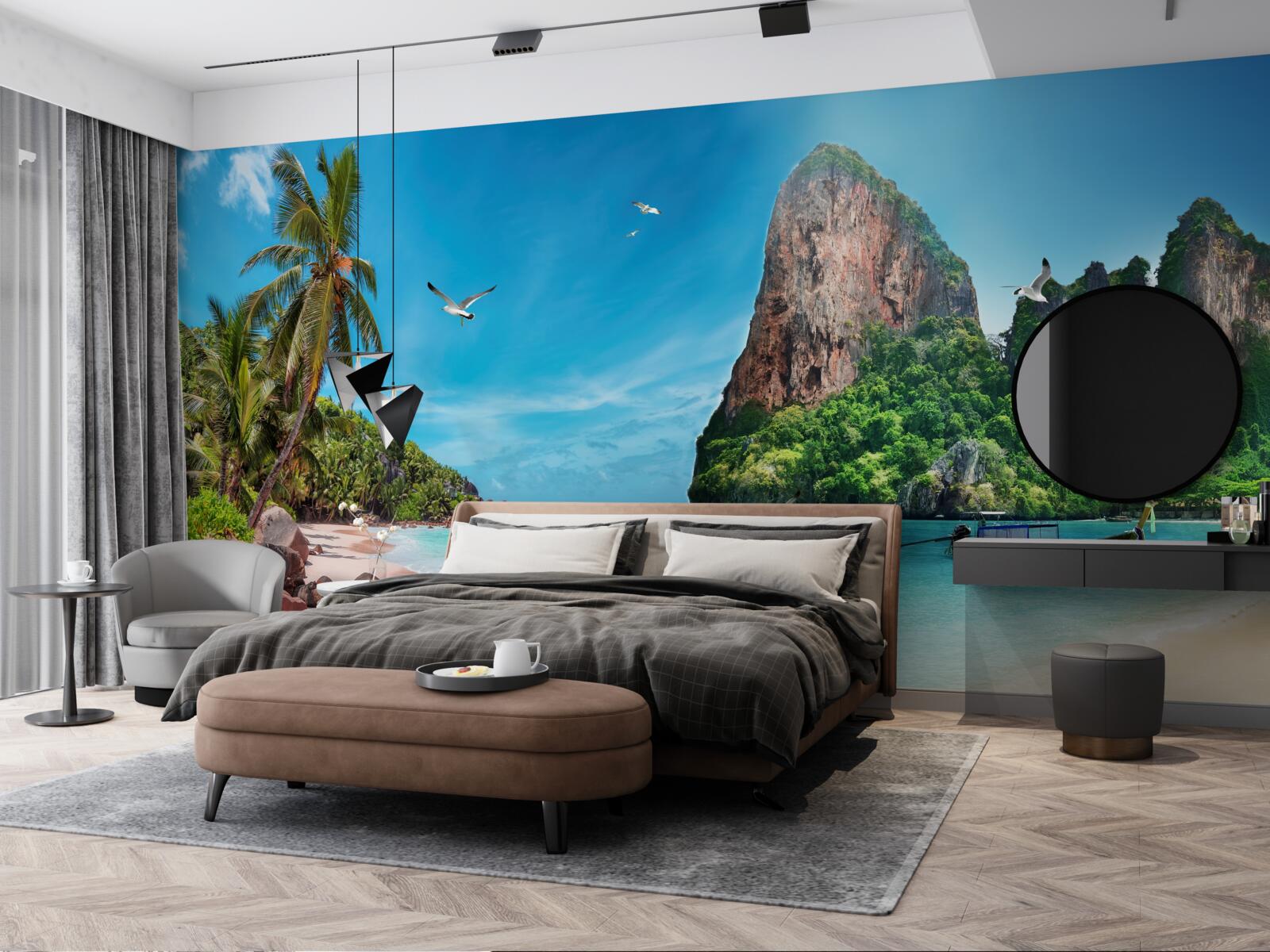 Fototapeta krajobraz z górami w tropikach